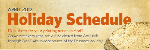 ePix-Passover-Schedule-2012-banner - Printique, An Adorama Company ePix-Passover-Schedule-2012-banner - Printique, An Adorama Company