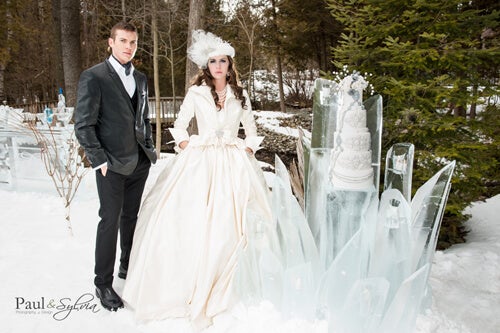 snow queen wedding dress
