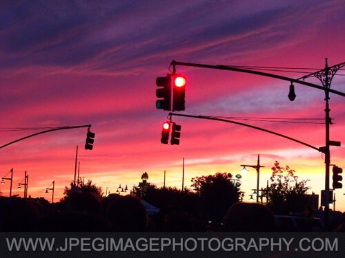 Sunset and Street Corner