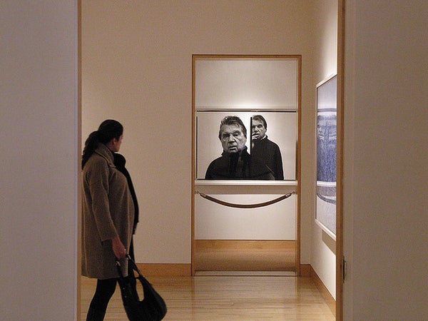 Francis Bacon peeking through the Misrach Show.