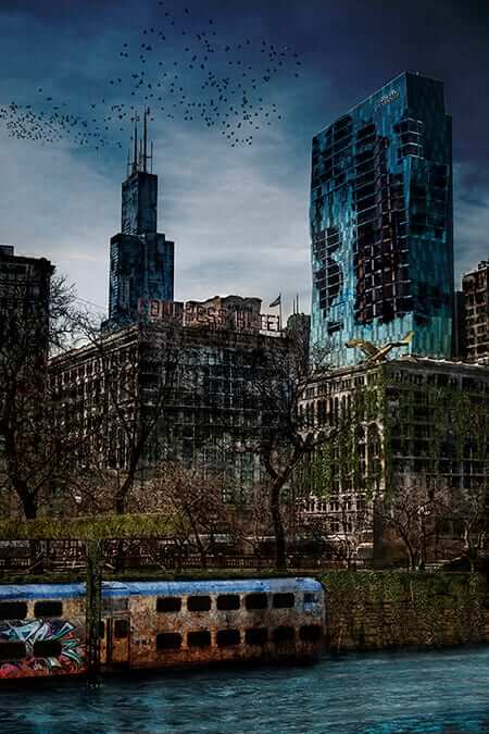 Post Apocalyptic Chicago 01 blue 72
