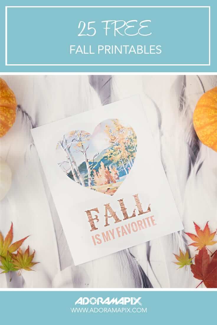 25 free fall printables - Printique
