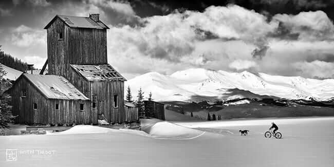 black and white texture photo colorado