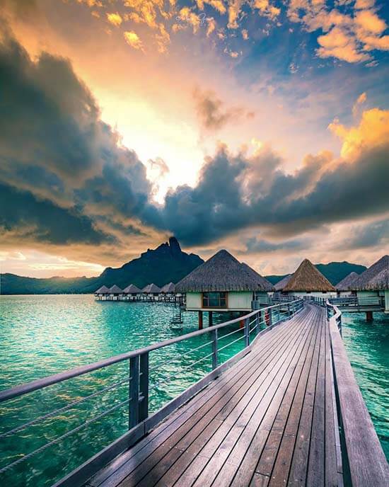 bora bora landscape photograph by micktographer