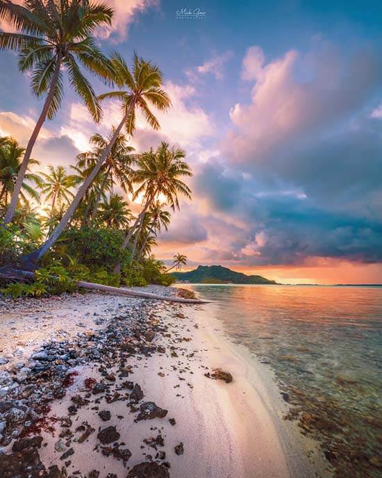 bora bora landscape photograph by micktographer