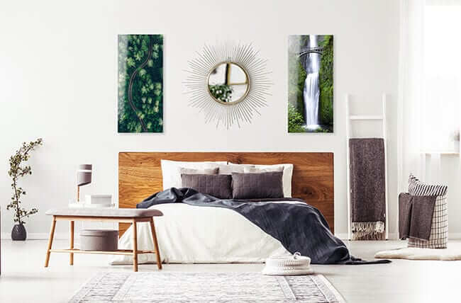 bedroom gallery wall by printique