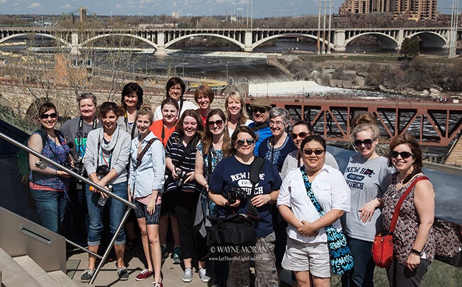 people in a photo walk led by Printique  ambassador wayne moran