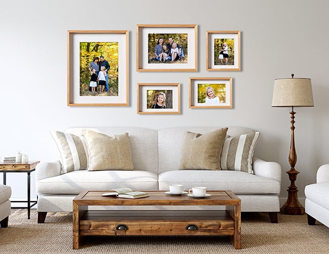 Wall Gallery with Printique framed prints