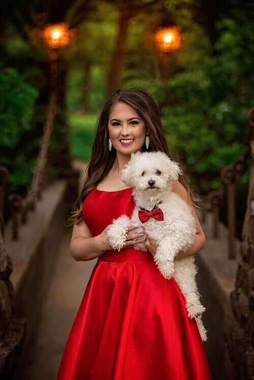 high school senior posing girl