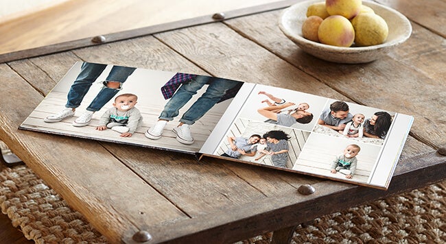family photo book produced by Printique
