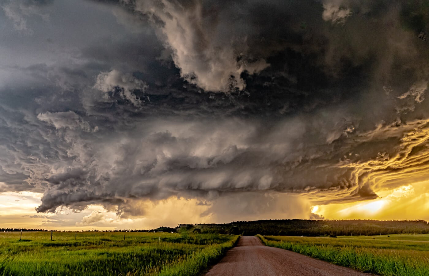 storm photography golden hour