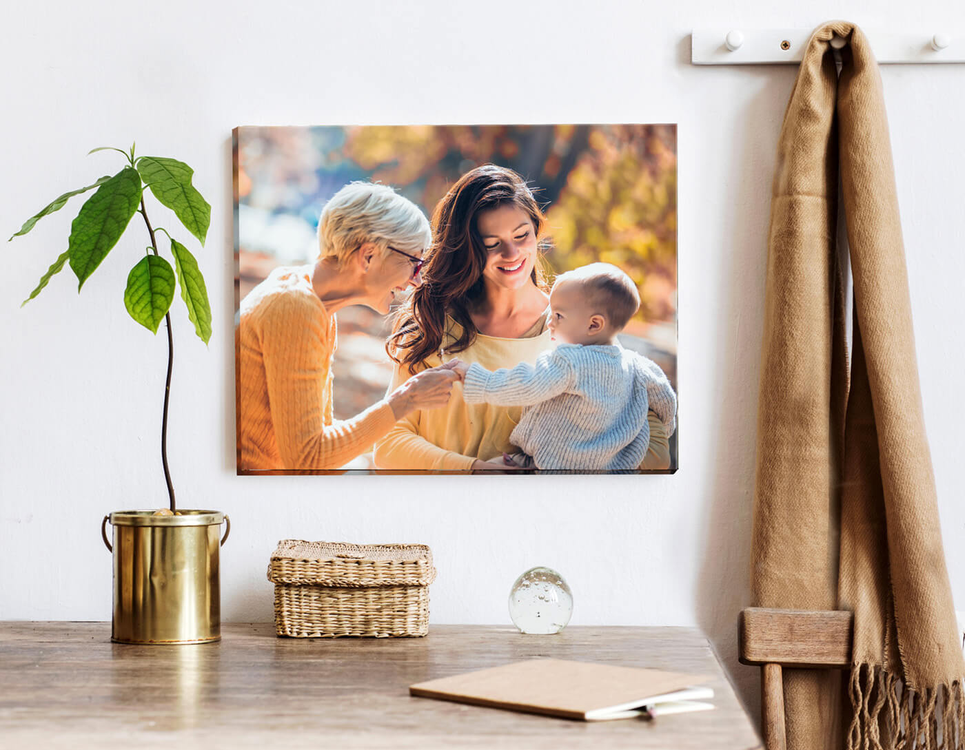 multi generational canvas print by printique