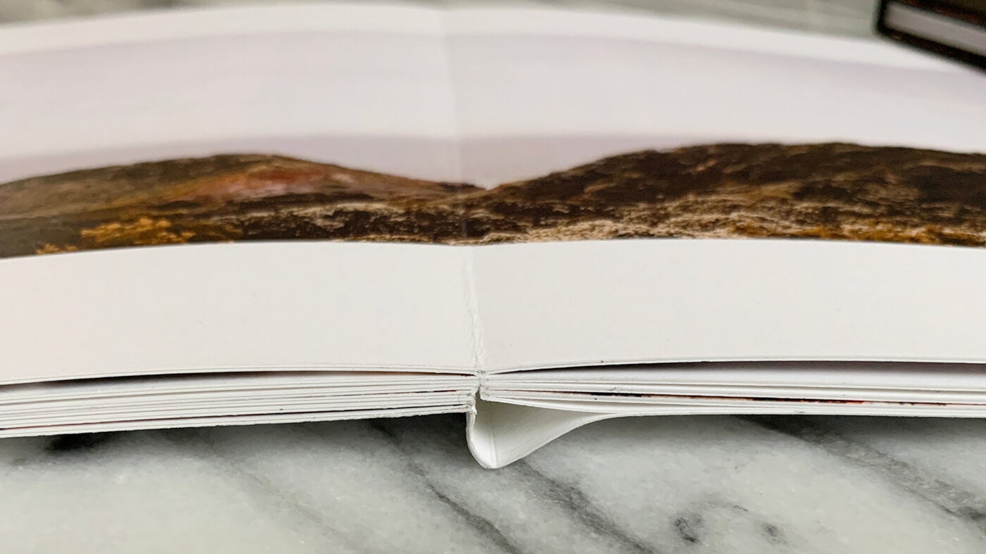 soft cover photo book spine by printique