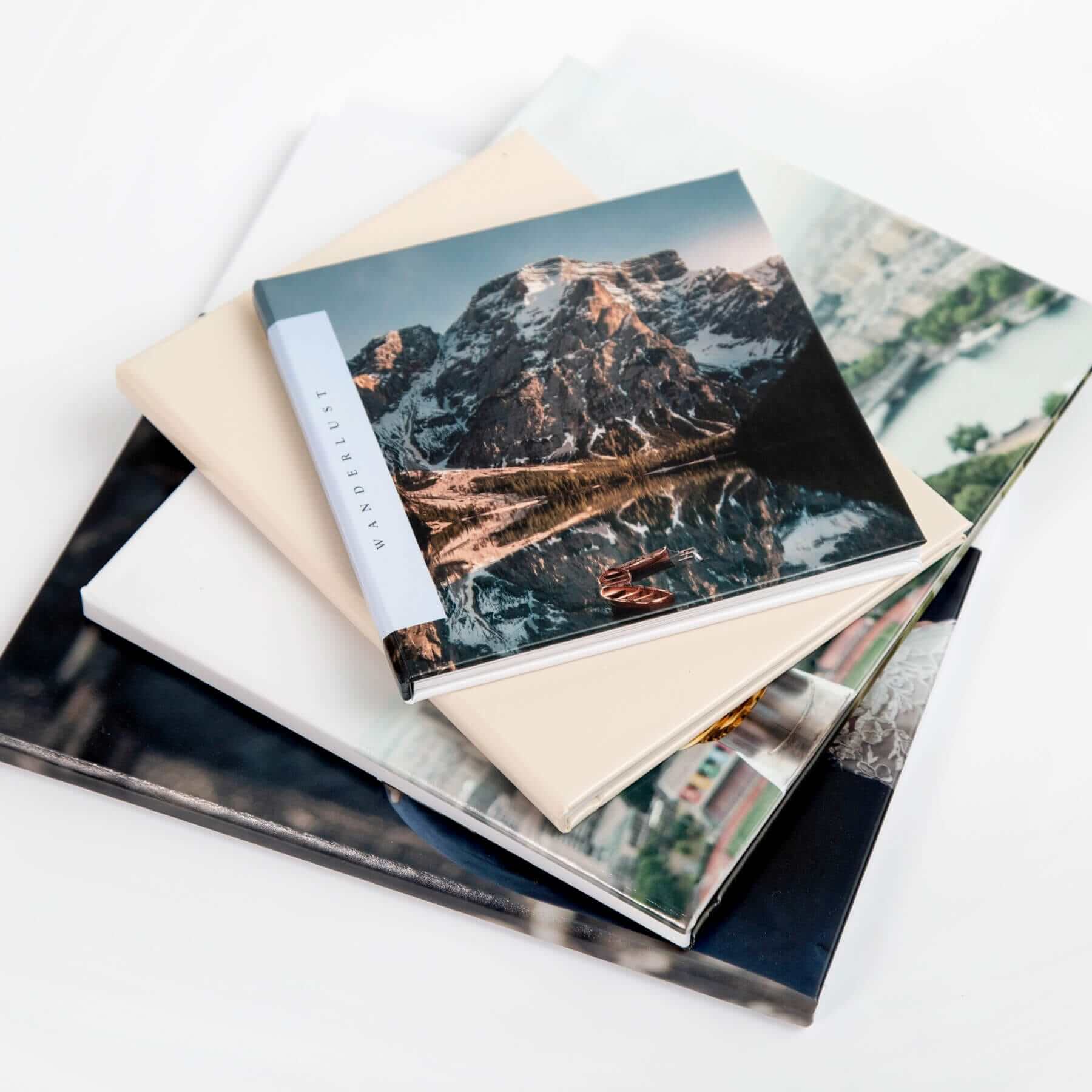 Hardcover Photo Book, Print your photos onto 38 glossy pages with a  customizable hard cover