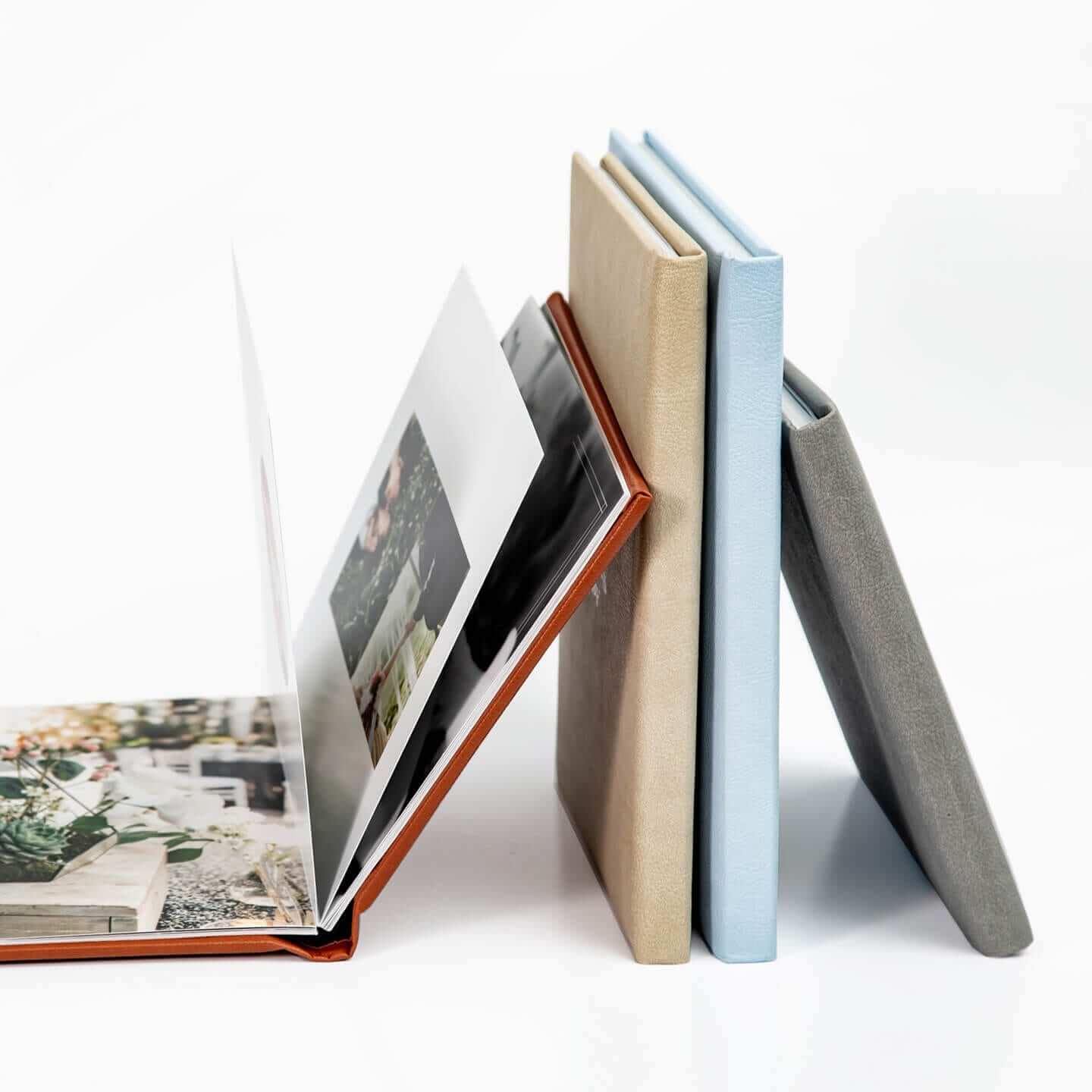 Leather Photo Books - Premium Layflat & Professionally Leather Bound -  Printique, An Adorama Company