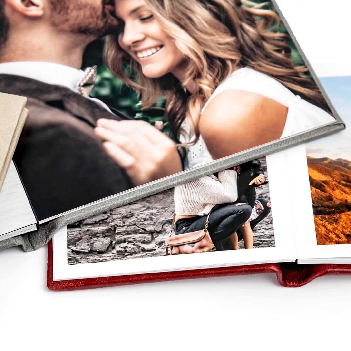 Leather Photo Albums - Premium Layflat Weddings Albums - Printique