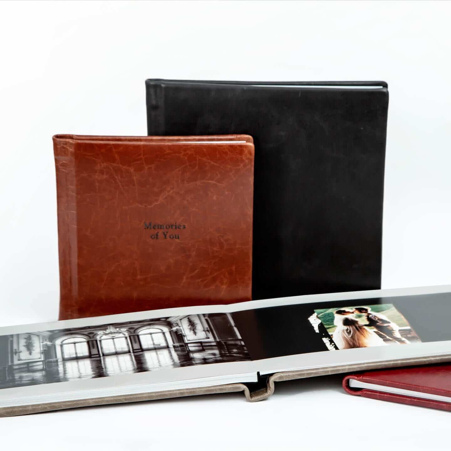 Leather Photo Albums - Premium Layflat Weddings Albums - Printique