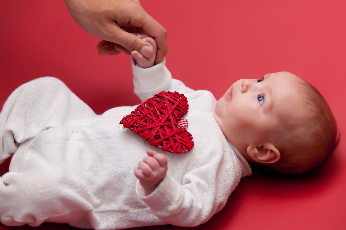 baby holding hands valentines