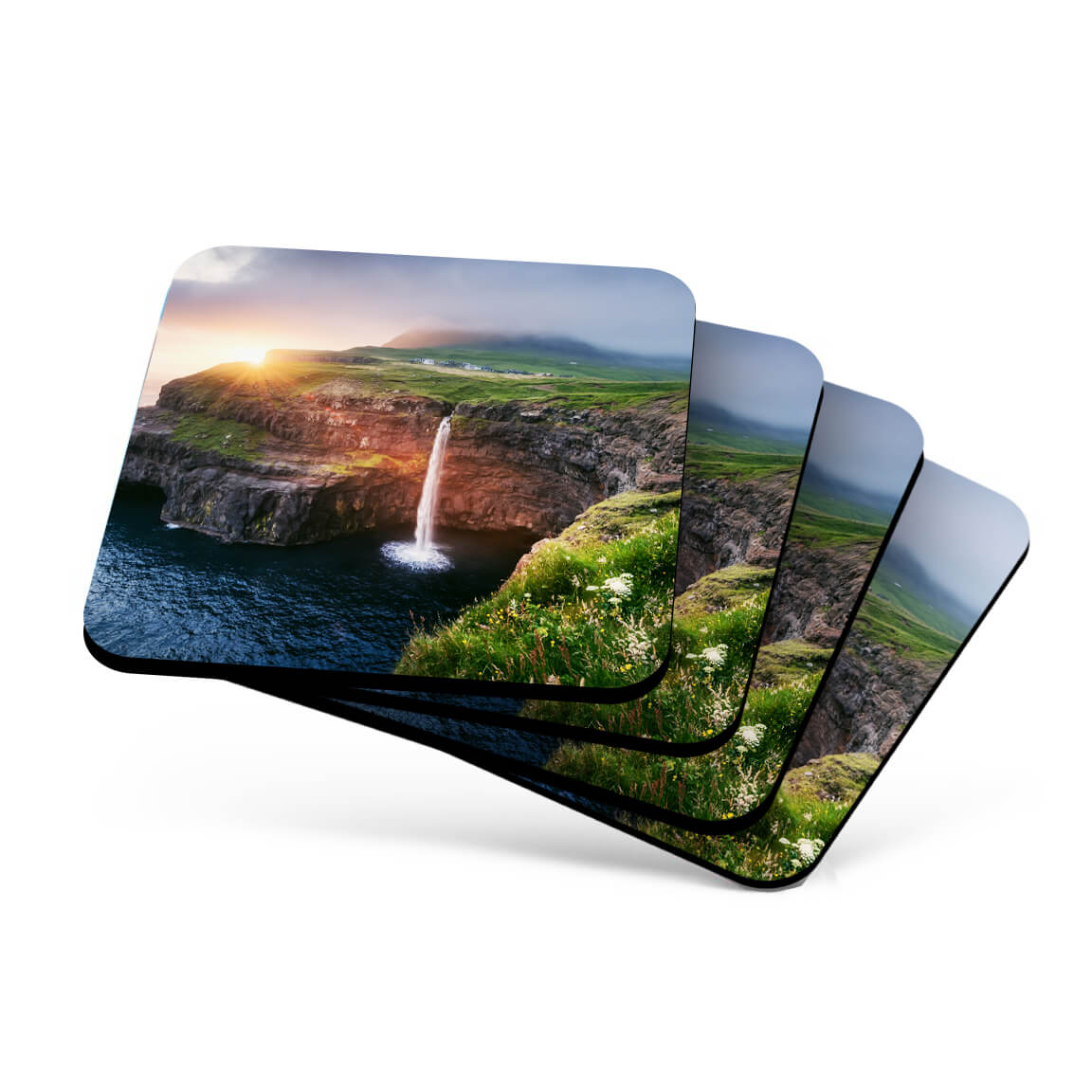 Wizard Houses Coasters*Ceramic Sublimation Coasters*