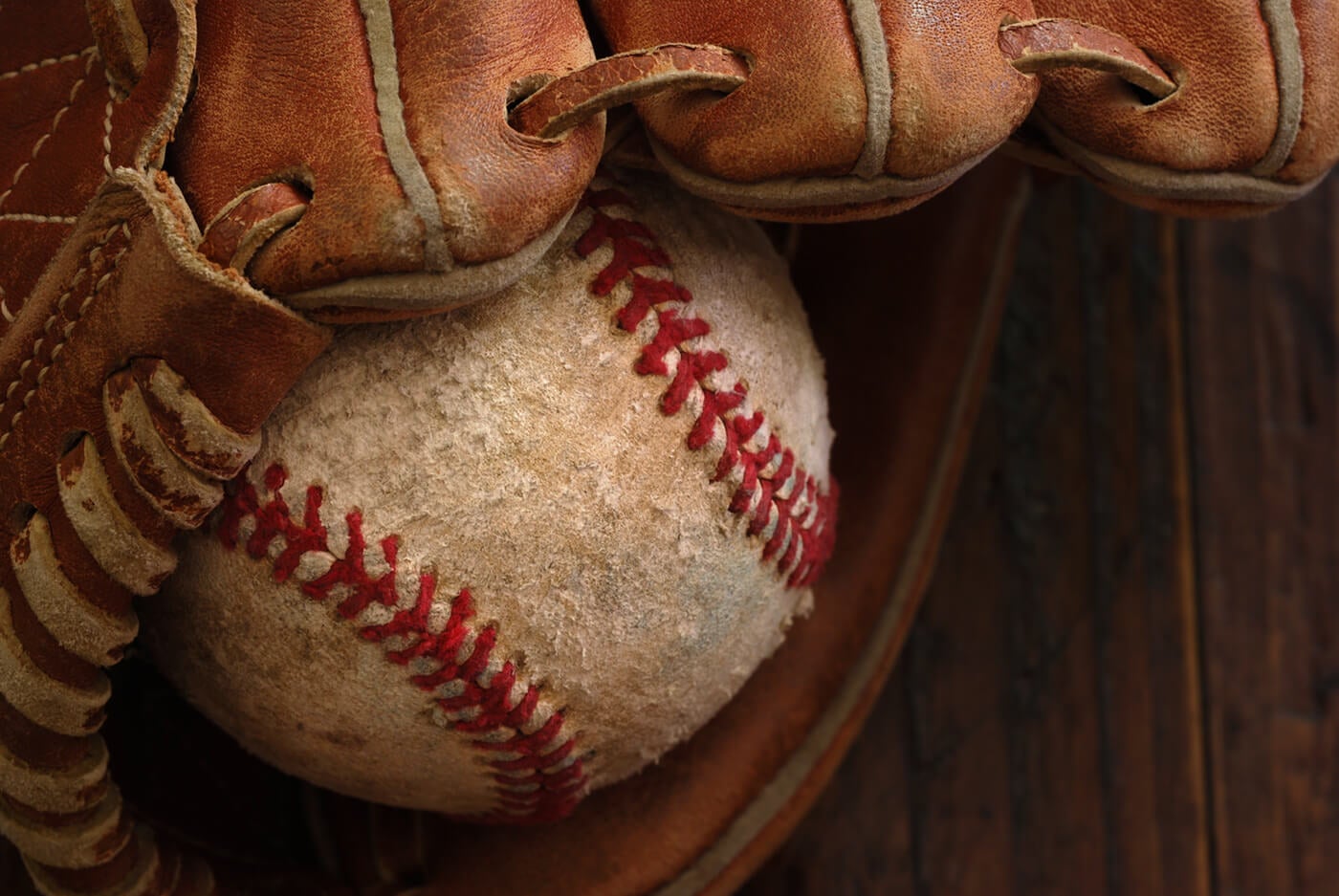 glove and baseball as fine art photo prints
