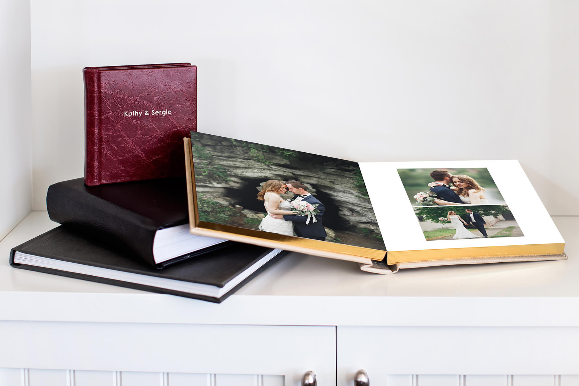 Leather Photo Albums - Premium Layflat Weddings Albums - Printique