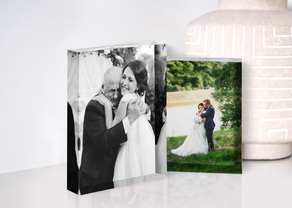 Acrylic prints of wedding day