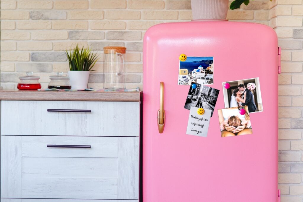 Add notes to the back of photo prints to communicate sweet messages.
