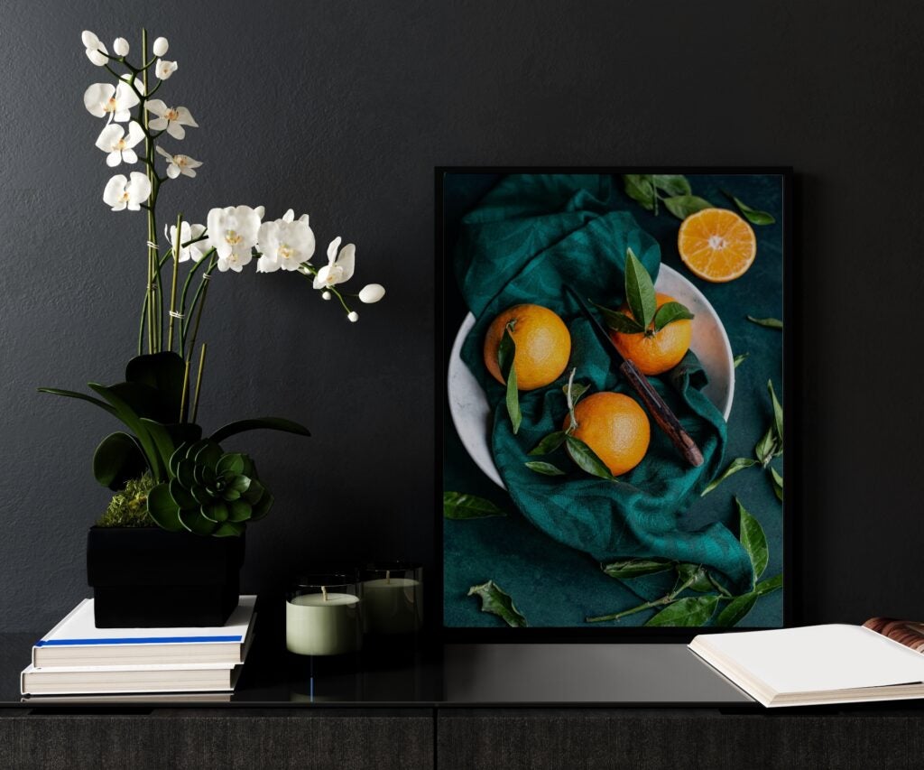 Recreate vintage food art by printing your food photography.