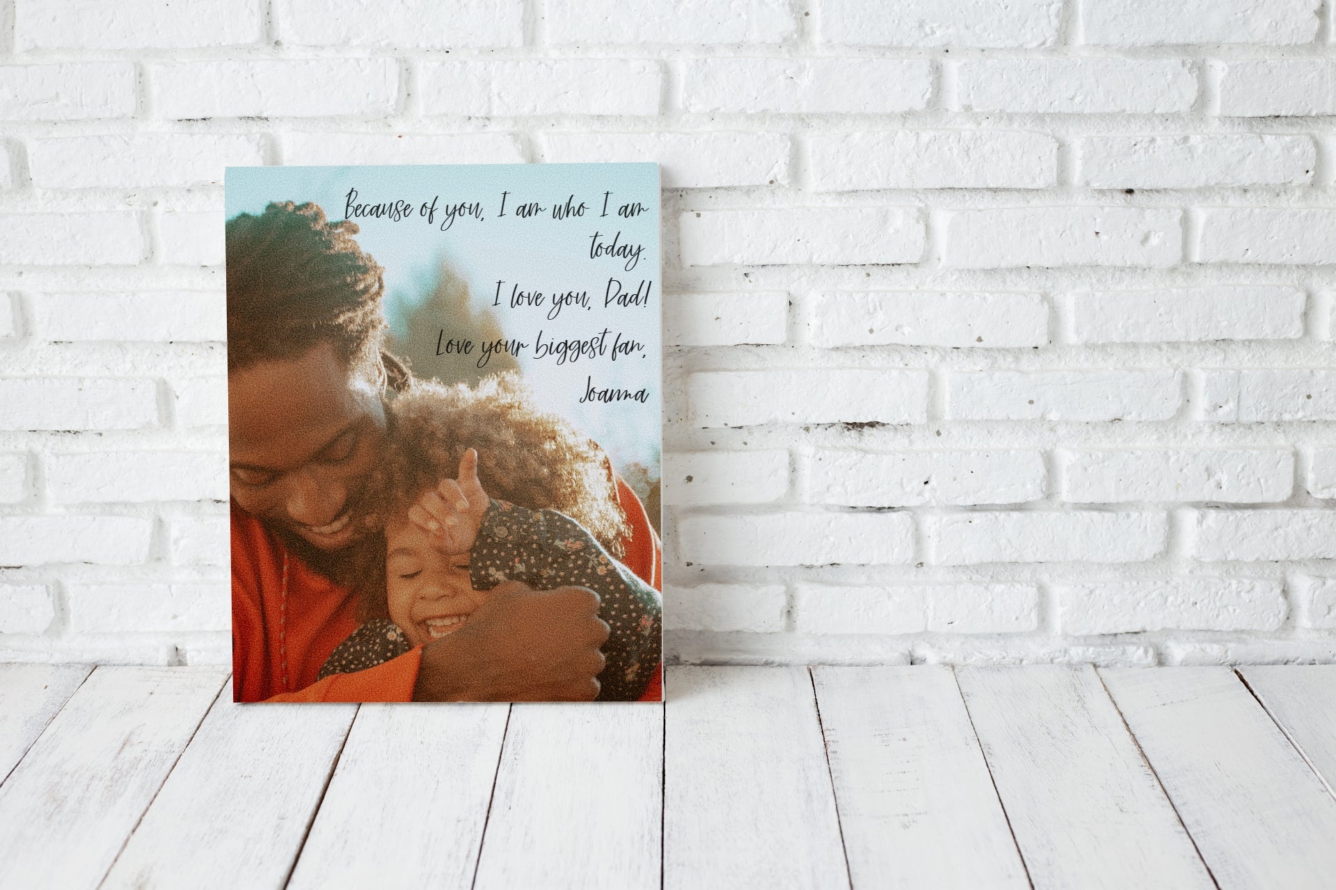 Share a Heartfelt Message on Canvas Print