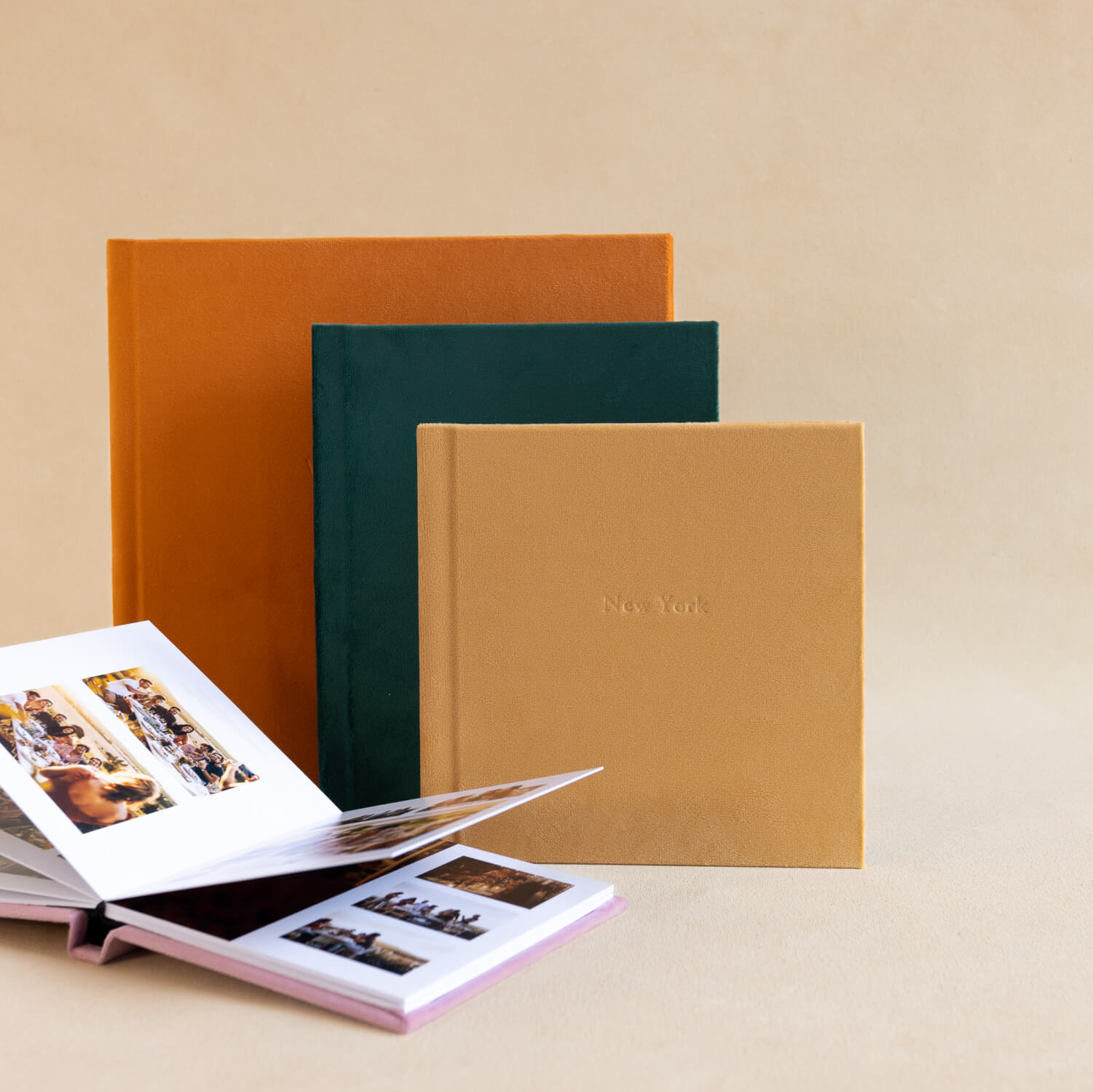 写真集『if you leave』　3冊セット Silk & Velvet Fabric Photo Albums - Premium Layflat Albums