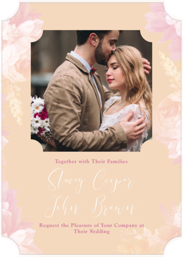 Peony Bouquet Invitation