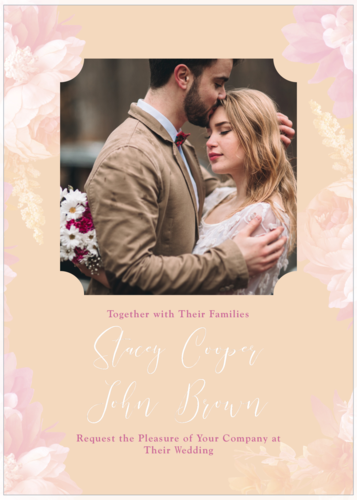 Peony Bouquet Invitation